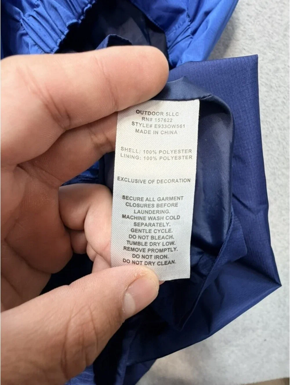 Eddie Bauer Youth Windbreaker Jacket L 14/16 Blue Navy Color Block Hooded Full